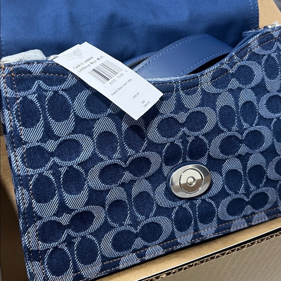 Coach Navy Signature Crossbody Bag - Picture 15 of 16